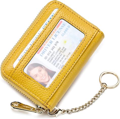 imeetu RFID Credit Card Holder Leather Zipper Card Case 